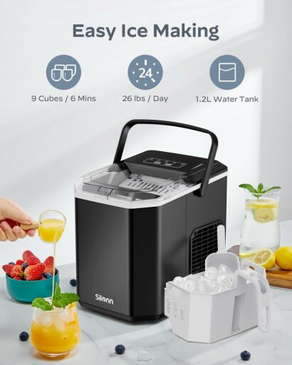 Silonn ice maker with compact design