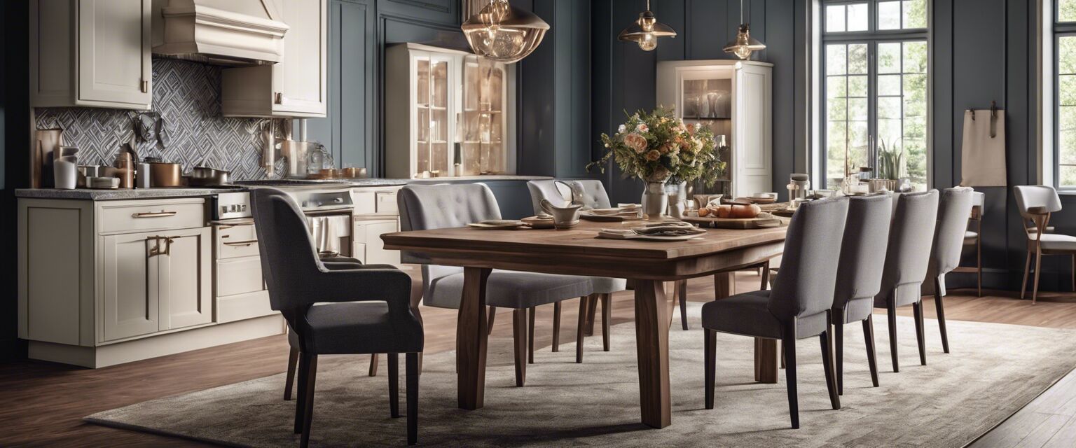 Elegant dining furniture collection.