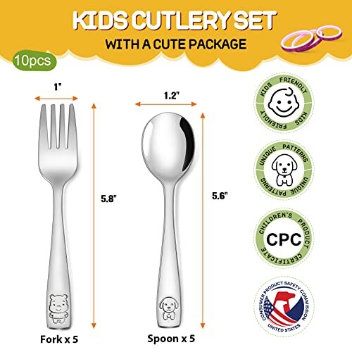 VITEVER Toddler Utensils Set