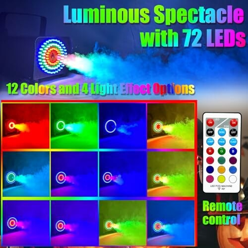 Colorful LED light display with remote control