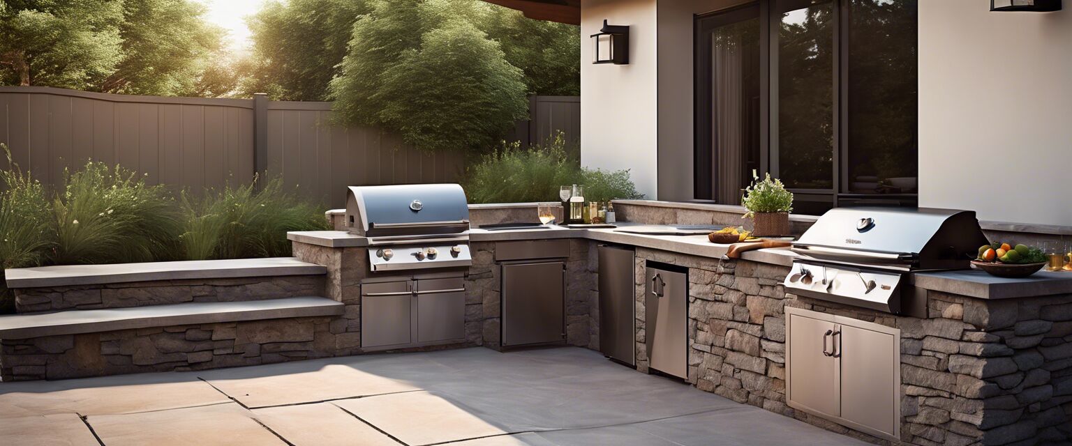 Modern outdoor kitchen design