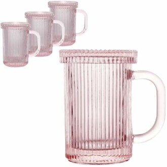 Lysenn Glass Coffee Mugs Set of 4