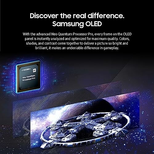 Samsung OLED display with Neo Quantum Processor Pro.